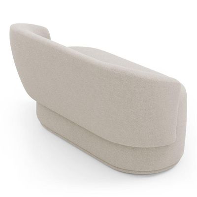 Poltrona E Namoradeira Orgânica Mavi Bouclê Bege - Desk Design
