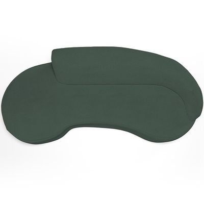 Sofá 5 Lugares Curvo Living Firenze Direito D02 Linho Verde Musgo 300cm C-117 - Lyam