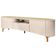Rack Para Sala De Estar Tv 80 Pol Orgânico 201cm Martina B01 Off White Champanhe - Lyam Decor