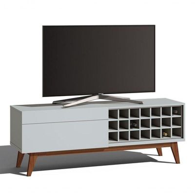Rack Classic Ad 1.4 Branco Acetinado - Imcal Móveis