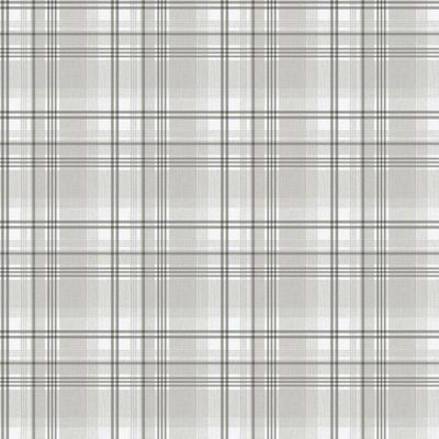 Papel de Parede Essential Xadrez Grid Cinza Com Preto ES98194