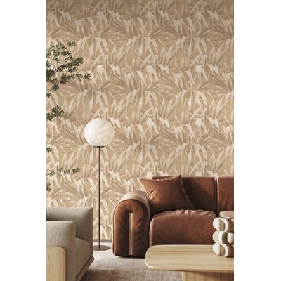 Papel de Parede Botany House Folhagem Bege 15524