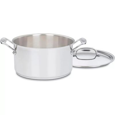 PANELA CUISINART CHEF'S CLASSIC 24CM EM AÇO INOX 5L COM TAMPA 744-24