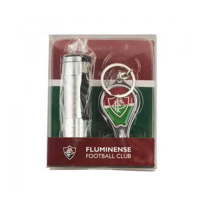 Kit Fluminense Com Chaveiro Lanterna e Cortador de Unha