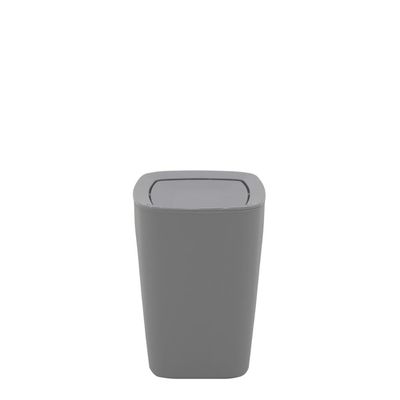 Lixeira Tramontina Compact em Polipropileno Cinza com Tampa Basculante 6,5 L