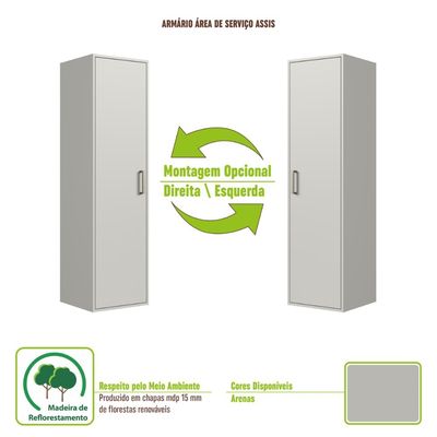 Armário Área De Serviço Com Porta Assis Arenas