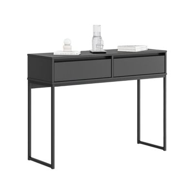 Aparador Buffet Rio 2 Gavetas Para Sala 90 Cm Preto