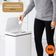 Lixeira Automática Retangular 50 Litros Com Sensor Branca