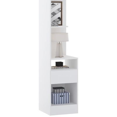 Guarda Roupa Solteiro Modulado Cp05 Taiga Branco L01 - Mpozenato