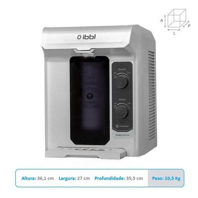 Purificador De Água IBBL Viváx Defense Com Compressor Prata 110V