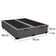 Cama Box Baú Queen Bipartido Sintético Mega Cama Cinza 158x198x45cm