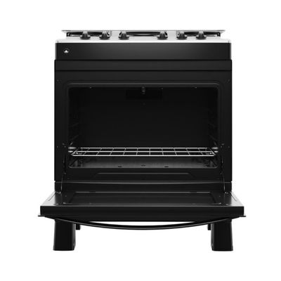Fogão 5 Bocas A Gás Com Tampa Premium Plus Realce CR229 Preto Bivolt