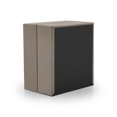 Cama Box Solteiro Base Box Dobrável para Colchão 88X188CM Compacto Madeira Bege
