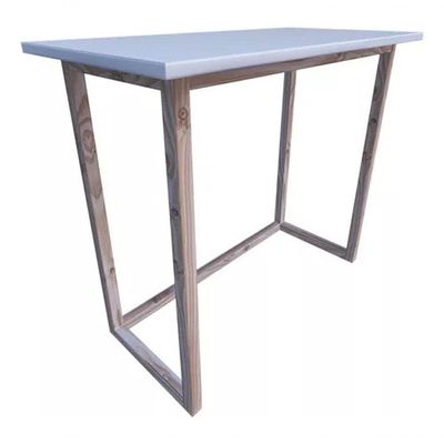 Escrivaninha Retangular Office Estudo sem Compartimento Madeira 90CM Preto