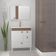Armário Espelheira para Banheiro Beirute MDF 80CM Branco Jequitiba