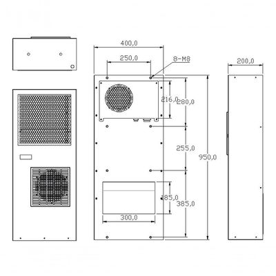 Ar Condicionado Industrial Para Painel Elétrico Indoor - 2000W 220V Monofásico IP54 Gica 202