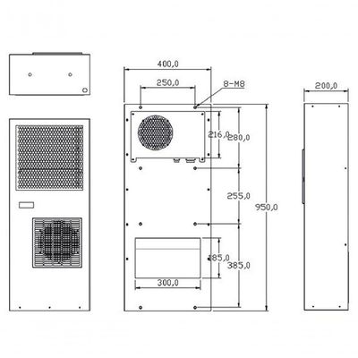 Ar Condicionado Industrial Para Painel Elétrico Indoor 1500W 220V Monofásico IP54 Gica 152