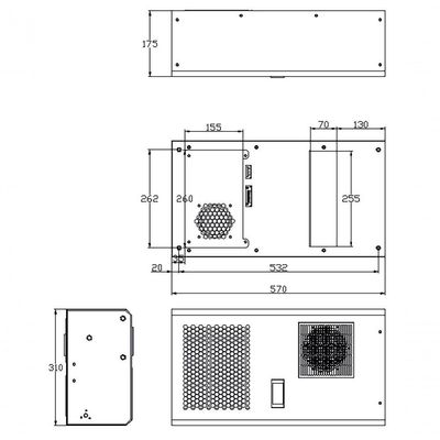 Ar Condicionado Industrial Para Painel Elétrico Indoor - 750 W / 220 V Monofásico. Ip54 - Gica 072
