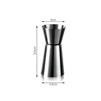 Dosador Duplo 30ml 60ml Inox para Bebidas Medidor