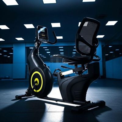 Bicicleta Ergométrica Horizontal Bonafit Magnética Residencial Preta