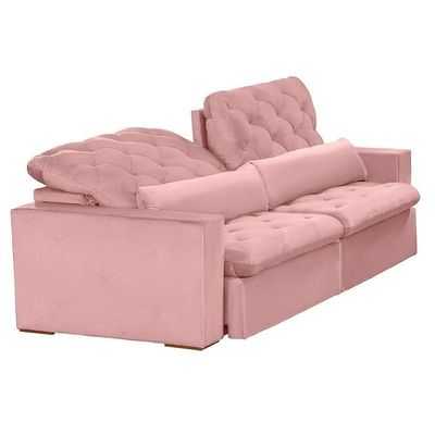 Sofá Modular 6 Lugares 2.90M Retrátil E Reclinável Rose
