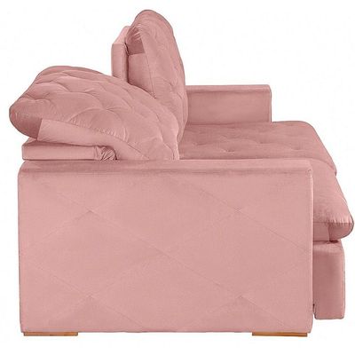 Sofá Modular 6 Lugares 2.90M Retrátil E Reclinável Rose