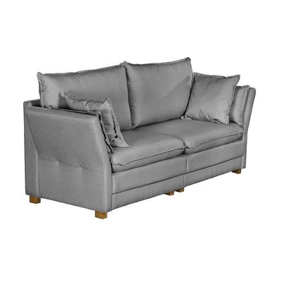 Sofá Natal Living Com 4 Lugares 2.20M Linho Corriente Cinza