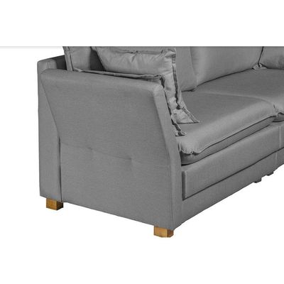 Sofá Natal Living Com 4 Lugares 2.20M Linho Corriente Cinza