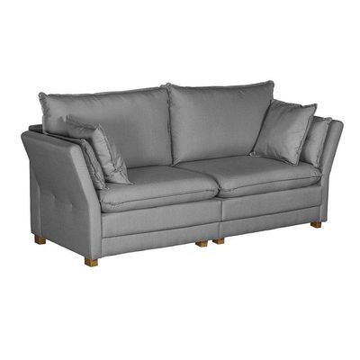 Sofá Natal Living Com 4 Lugares 2.20M Linho Corriente Cinza