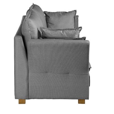 Sofá Natal Living Com 4 Lugares 2.20M Linho Corriente Cinza