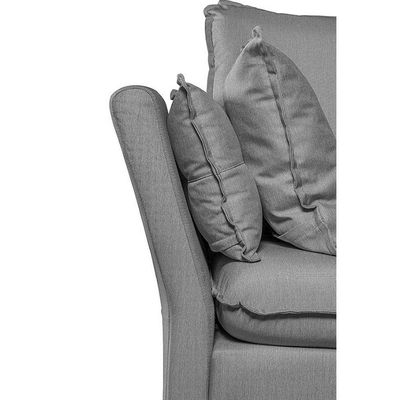 Sofá Natal Living Com 4 Lugares 2.20M Linho Corriente Cinza