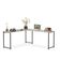 Mesa Em L Sem Prateleira Office Em Mdf Industrial Klm Store Preto Com Off White