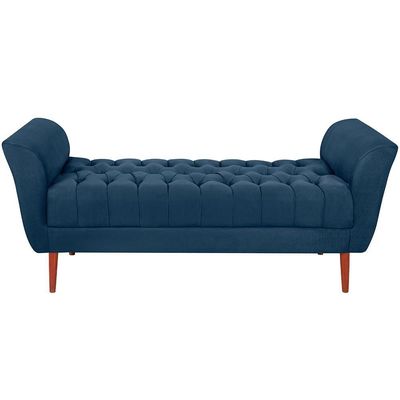 Recamier Grecia 150cm Suede Azul Marinho Mpassos Azul Marinho