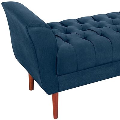 Recamier Grecia 150cm Suede Azul Marinho Mpassos Azul Marinho