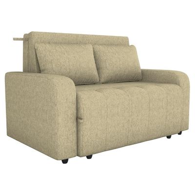 Sofa Cama 2 Lugares 138 Cm Amora Linho Vancouver Milani Store Palha
