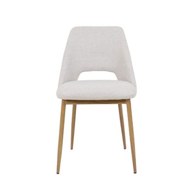 Kit 3 Cadeiras Sala Jantar Cozinha Maya Pés Em Revestimento Térmico Estofado Design Anatômico Confortável Moderna Creme