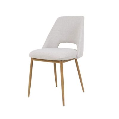 Kit 3 Cadeiras Sala Jantar Cozinha Maya Pés Em Revestimento Térmico Estofado Design Anatômico Confortável Moderna Creme