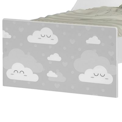 Mini Cama Nuvens Cinza