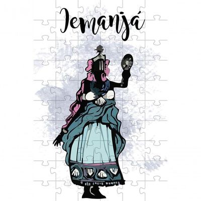 Kit 5 Quebra-cabeça Cognitivos Religião órixas De 16 Peças