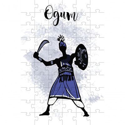 Kit 5 Quebra-cabeça Cognitivos Religião órixas De 16 Peças