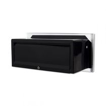 Caixa Correio Techinox Carta Luxo Linear Branca Fosca 14 Cm Profundidade Pintura De Alta Resistência