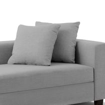 Recamier Divã Aspen 1,40m Linho Cinza - Inova Decorações