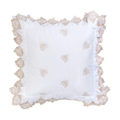 Almofada Decorativa Sensualle Com Refil Percal 400 Fios 100% Algodão - Branco