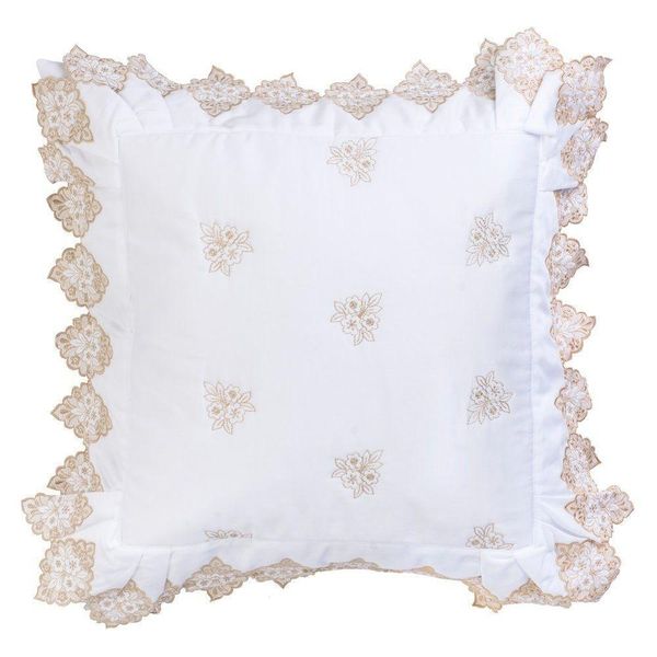 Almofada Decorativa Sensualle Com Refil Percal 400 Fios 100% Algodão - Branco