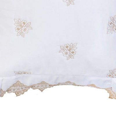 Almofada Decorativa Sensualle Com Refil Percal 400 Fios 100% Algodão - Branco