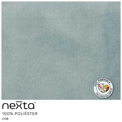 Kit 02 Poltronas Betina Base Preto Suede Camurça Azul Caribe - Nexta Casa
