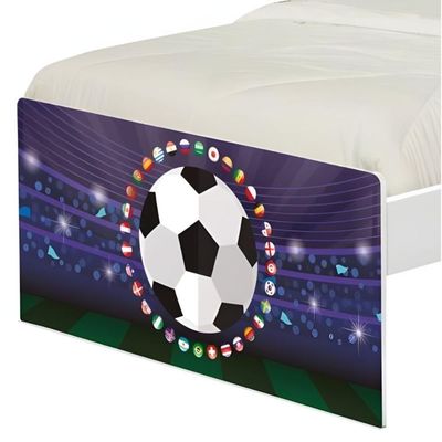 Cama Solteiro Adesivada Futebol Estádio Com Colchão