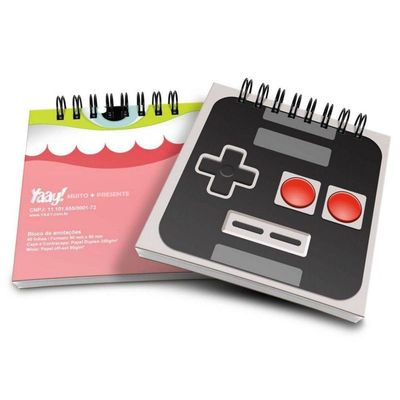 Bloco De Anotações Joystick 8-bits
