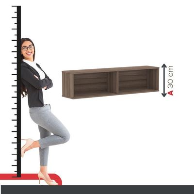 Nicho De Parede 300x1200mm Walnut