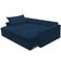 Sofá Cama Retrátil Reclinável 208cm Lari F04 Veludo Azul